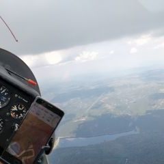 Flugwegposition um 12:14:50: Aufgenommen in der Nähe von Regen, Deutschland in 2631 Meter